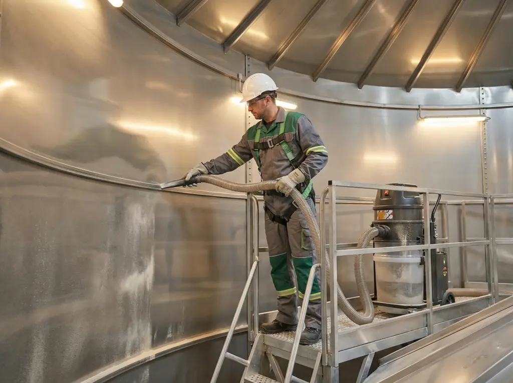 Silo Reinigung - Futtersilo Reinigung Lauer Stallservice